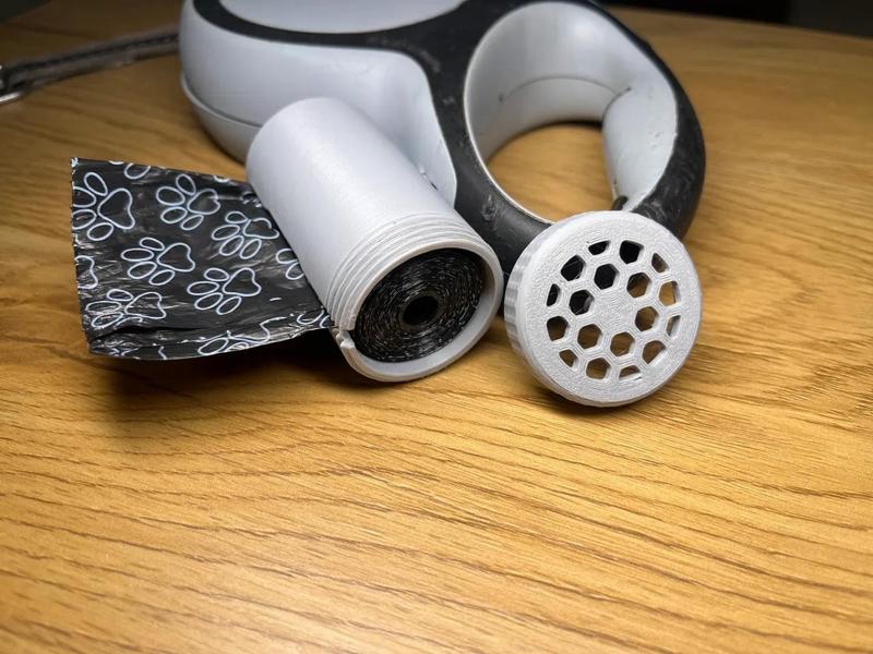 Flexi Leash Addon - Compact Bag Dispenser/Holder   