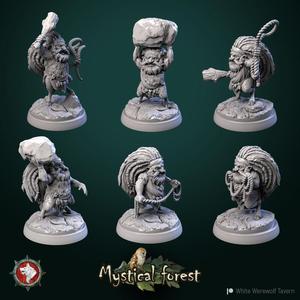 Korreds 6 miniatures set 32mm pre-supported
