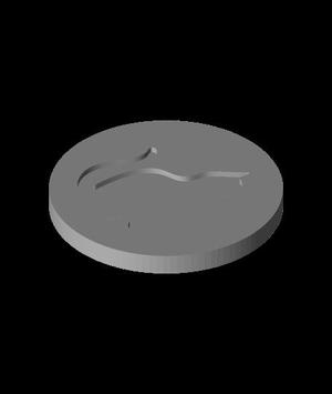 cat coin 1 euro.stl