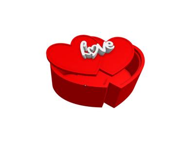 Remix of Simple Heart Box with Lid