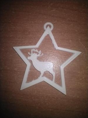 reindeer on a christmas tree