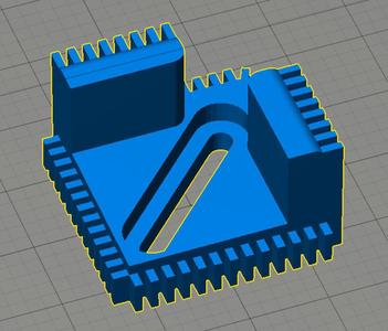 Glass build plate clip for PowerSpec 3D Pro