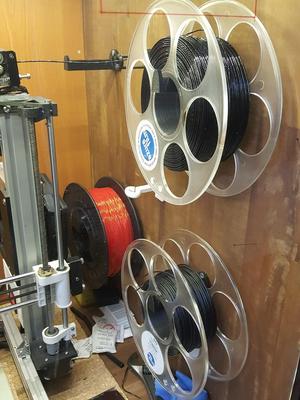 Spool holder - wall