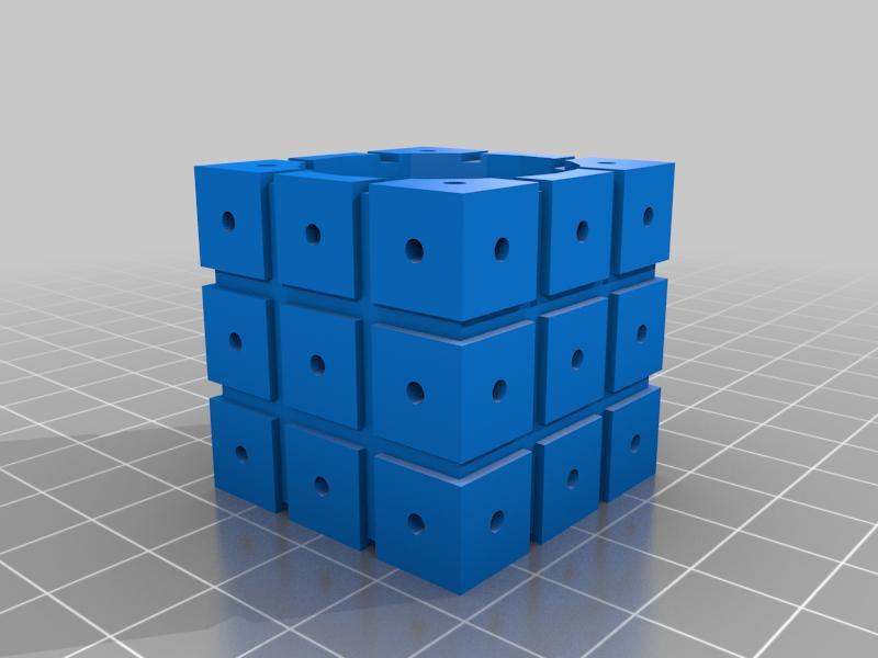 Rubik's cube pencil holder