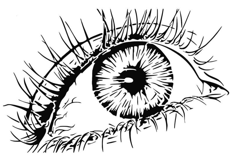 Eye stencil