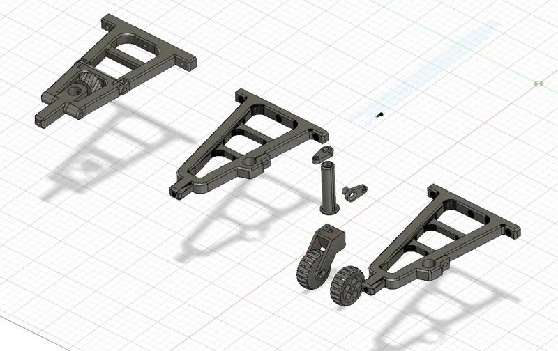 Oje a opěrné kolečko na vozíky   