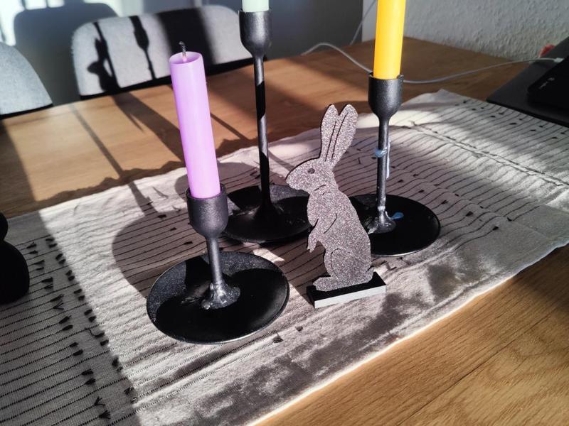 Easter Bunny with Stand