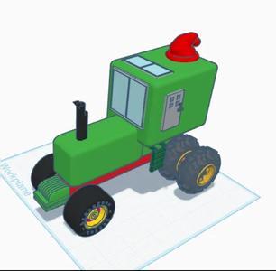 Christmas tractor   