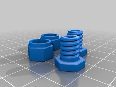 2 Pair Filament Bushing and Nut