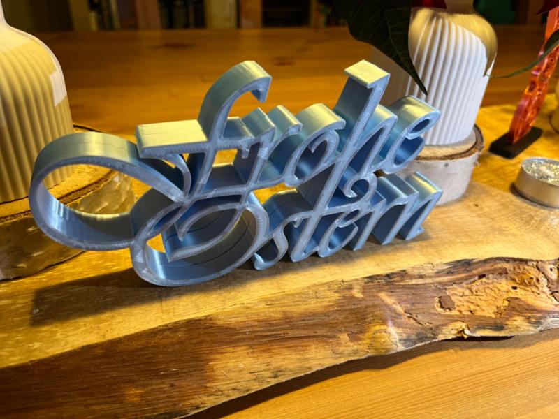 Cursive lettering "Happy Easter"