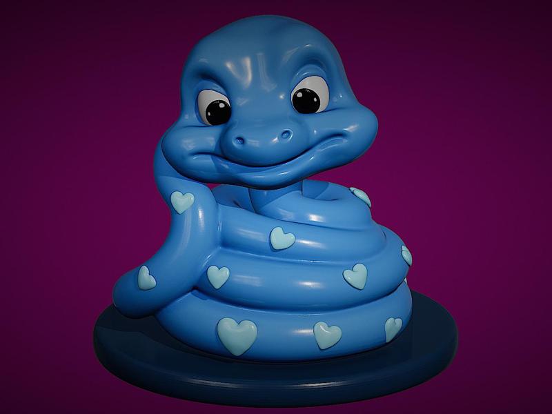 Cute Snake Figur