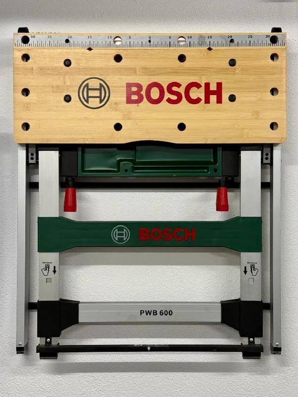 Bosch PWB 600 work bench wall storage   