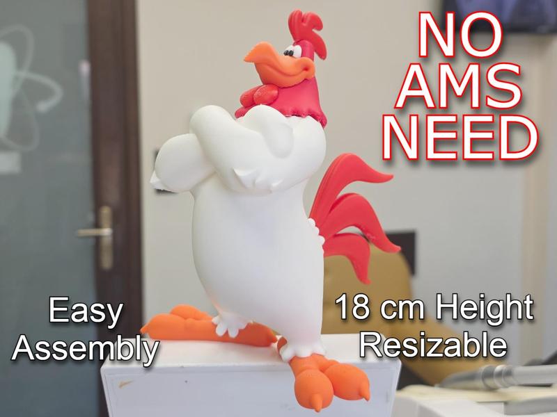 Foghorn Leghorn(Looney Tunes)-No Ams-Easy assembly