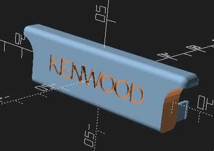 Kenwood HAM Transceiver TS-480 HX/SAT front connector cover