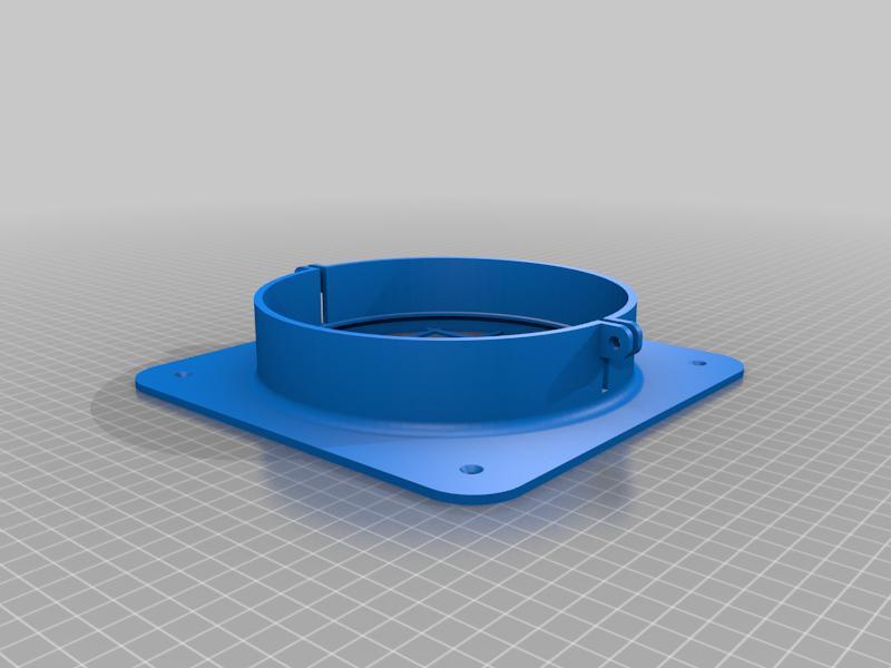 Hose adapter for 6" AC outlet