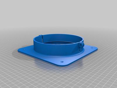 Hose adapter for 6" AC outlet