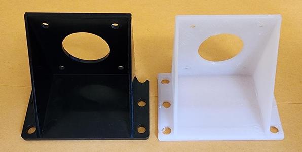 Stepper motor bracket for extruder