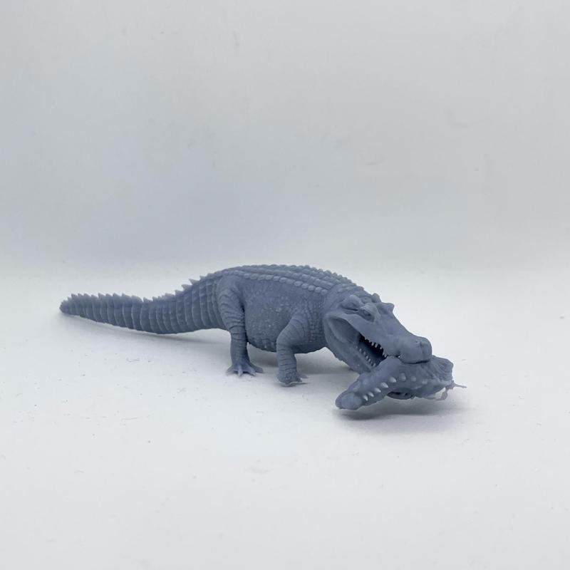 Deinosuchus walking - pre-supported prehistoric crocodile/alligator