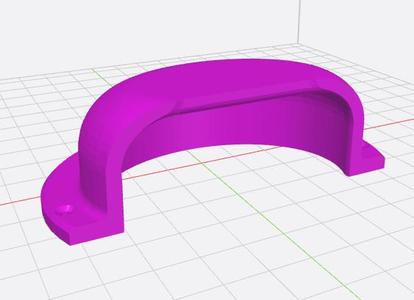 Shell type drawer pull