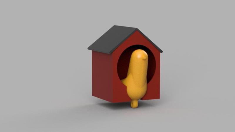 SIMPLE BIRDHOUSE KEY HOLDER