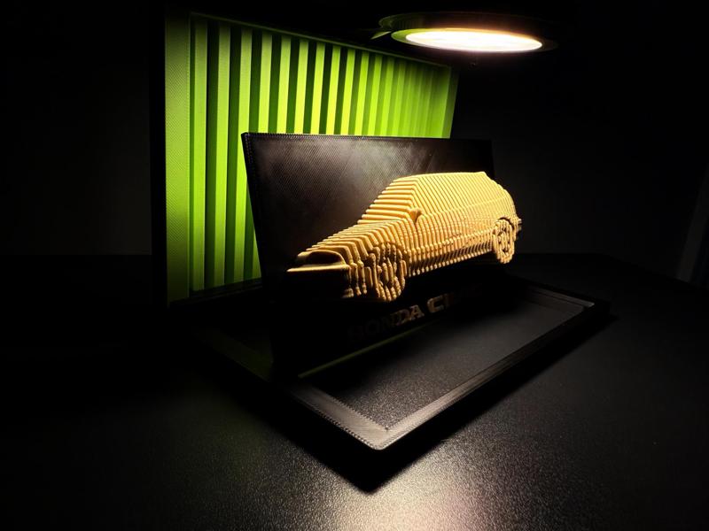 Honda Civic EF9 - Vertically Layered Car model! 