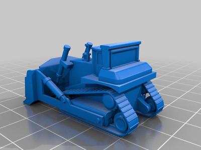 N Scale copper mine dozer