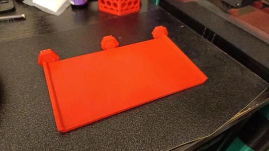 Extended shelf for honeycomb wall   