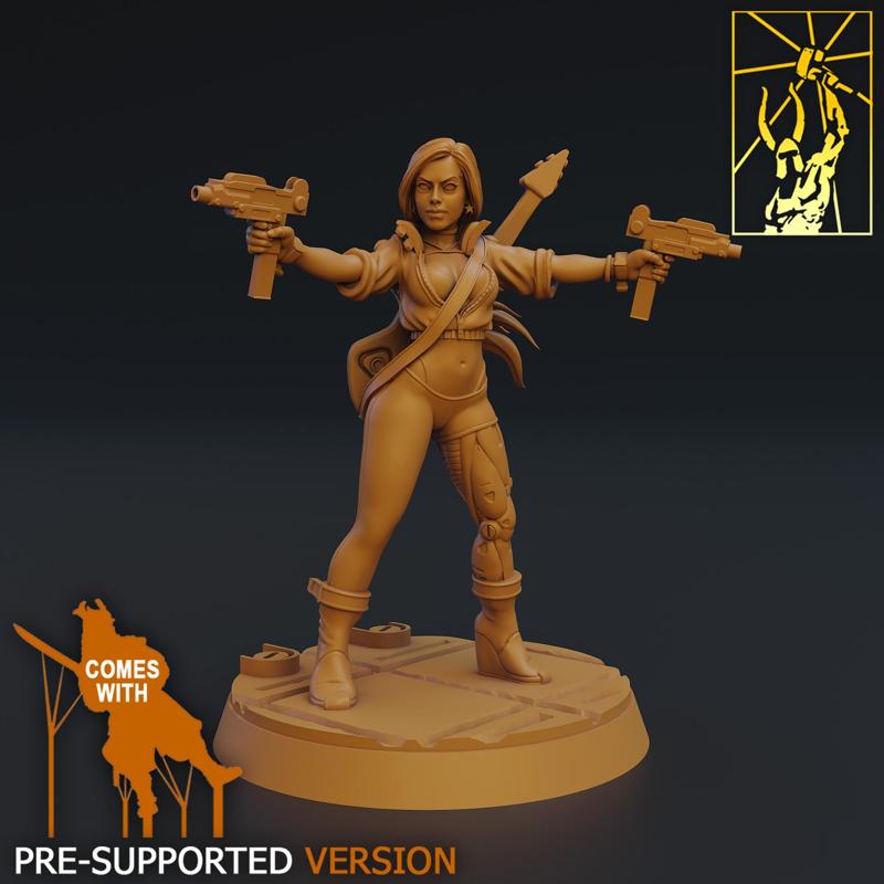 Jenny Silverleg Cyberpunk Rocker