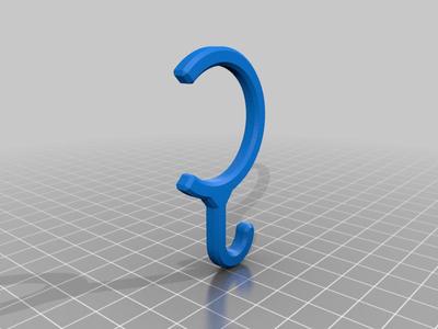 Heated tower rail hook