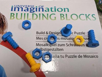 Nut and Bolt for Universe of Imagination Building Blocks Toy