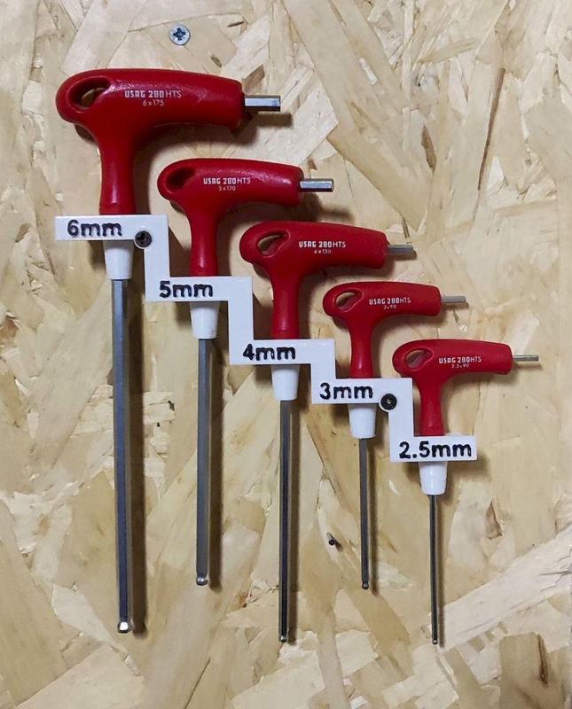 Supporto da parete per chiavi a brugola USAG - 280