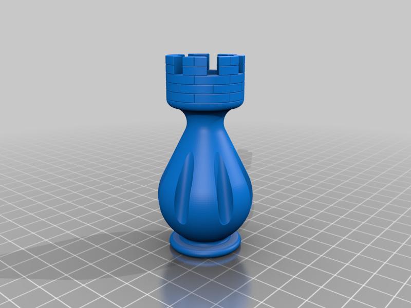 #47 Rook Chess | Fusion 360 | Pistacchio Graphic