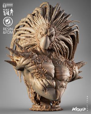 WICKED MARVEL BLACKHEART PORTRAIT BUST: TESTED AND READY FOR 3D PRINTING