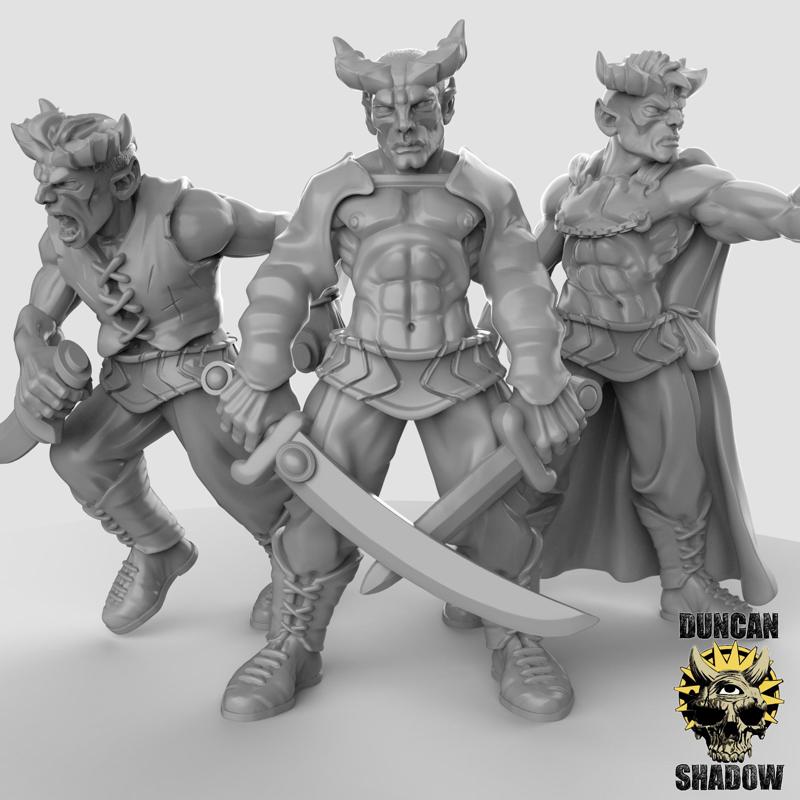 Tiefling Rogues (pre supported)