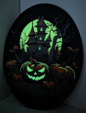Haunted Mansion Glow in the dark - Filament painting - Hueforge