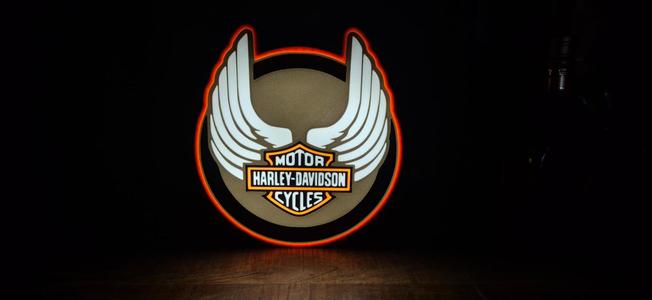 Harley Davidson light box
