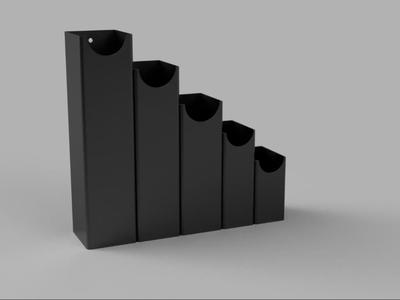 Large Ziptie holder/organizer with screwholes 