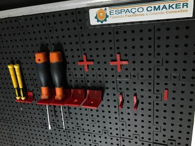 Tools hook to perforated MDF