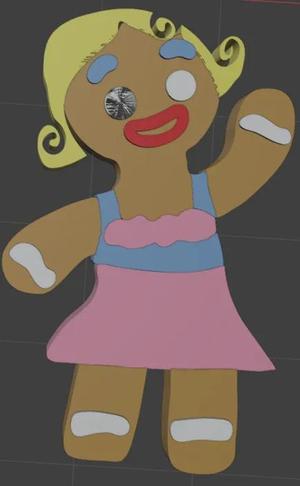 gingerbread woman suzy from shrek   