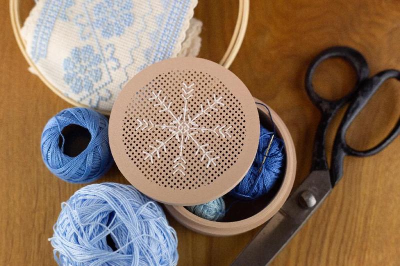 Round Embroidery Box   