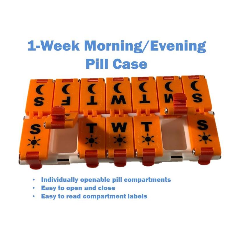 1-Week Morning/Evening Pill Case