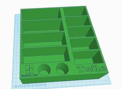 Bambu Parts Box with Glue Holder