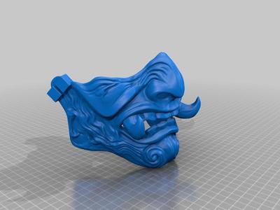 Official SuprDlux Samurai Oni Mask