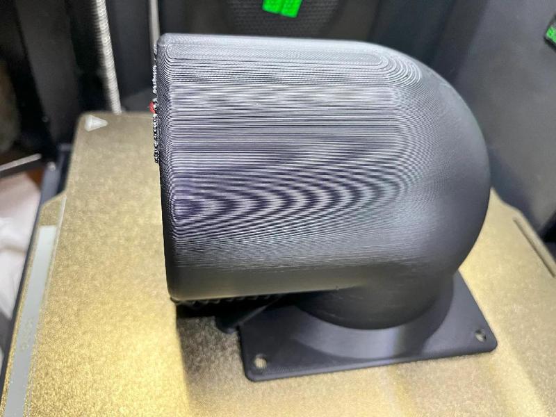 Lüfter Adapter 120mm zu 100mm 90° Grad   