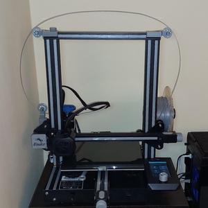 Snap-on 2020 rail bearing filament guide for Ender 3 V2 - with 6mm bb and printed bearing