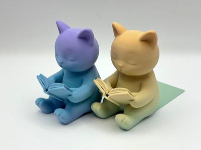 Reading Cat Bookend