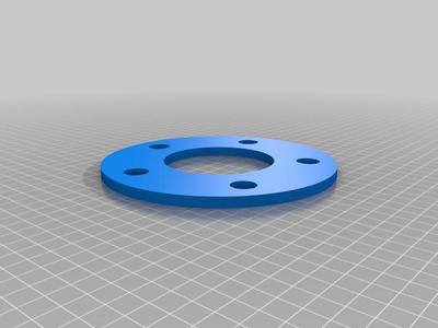 Quarter inch wheel spacer TESTER, 5 on 114.3 (4.5), 71.5mm hub