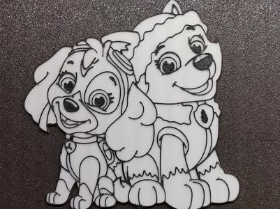Paw patrol cake topper