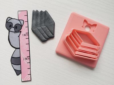 Stack of Books Polymer Clay Earring Cutter
