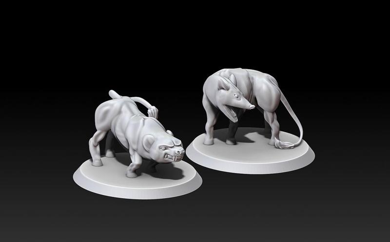 Leucrotta 28mm/32mm scale